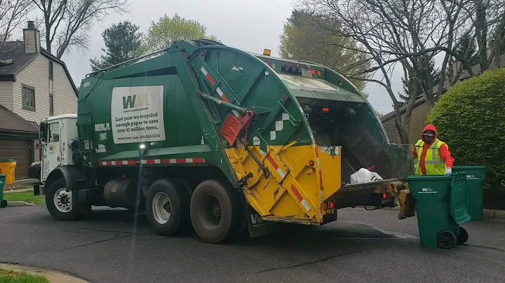 Waste Management Mack MR McNeilus rear loader garbage truck
