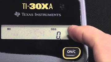 TI-30XA Binomial Probability