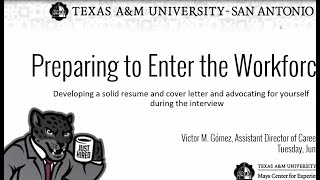 Preparing to Enter the Workforce