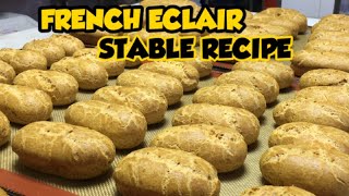 FRENCH ECLAIRS  | PERFECT and STABLE RECIPE TART/BASE/SHELLS