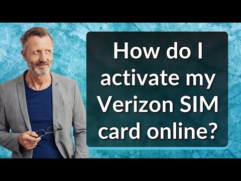 How do I activate my Verizon SIM card online?