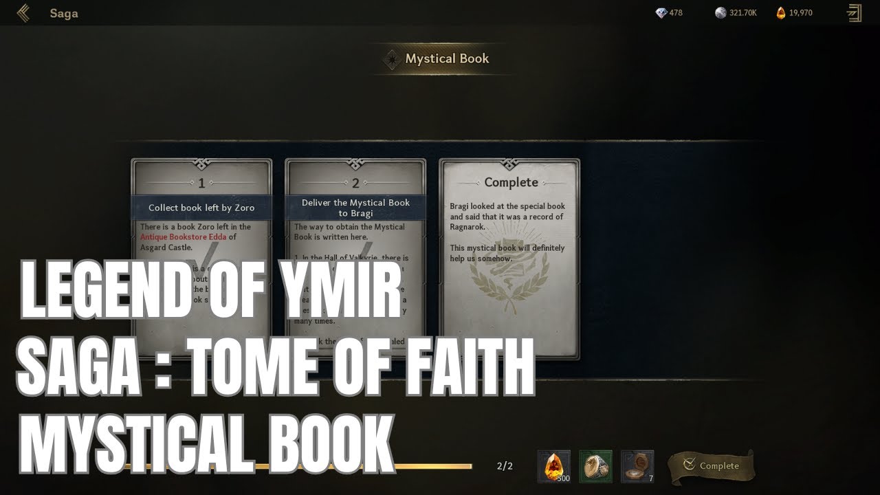 Legend of YMIR | SAGA: Tome of Fate | Mystical Book | Tips & Guide