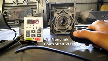 Direction Control of 3 Phase Induction Motor with Wii Nunchuk using a VFD and STM32 Microcontroller