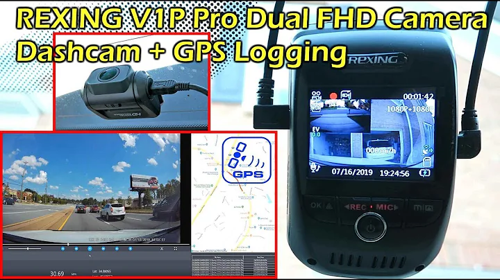 REXING V1P Pro (Gen 3) Front & Rear Camera Dashcam w/ GPS