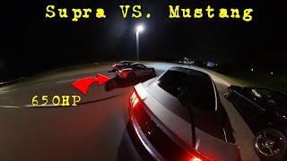 800HP Mustang VS. 650+HP Supra