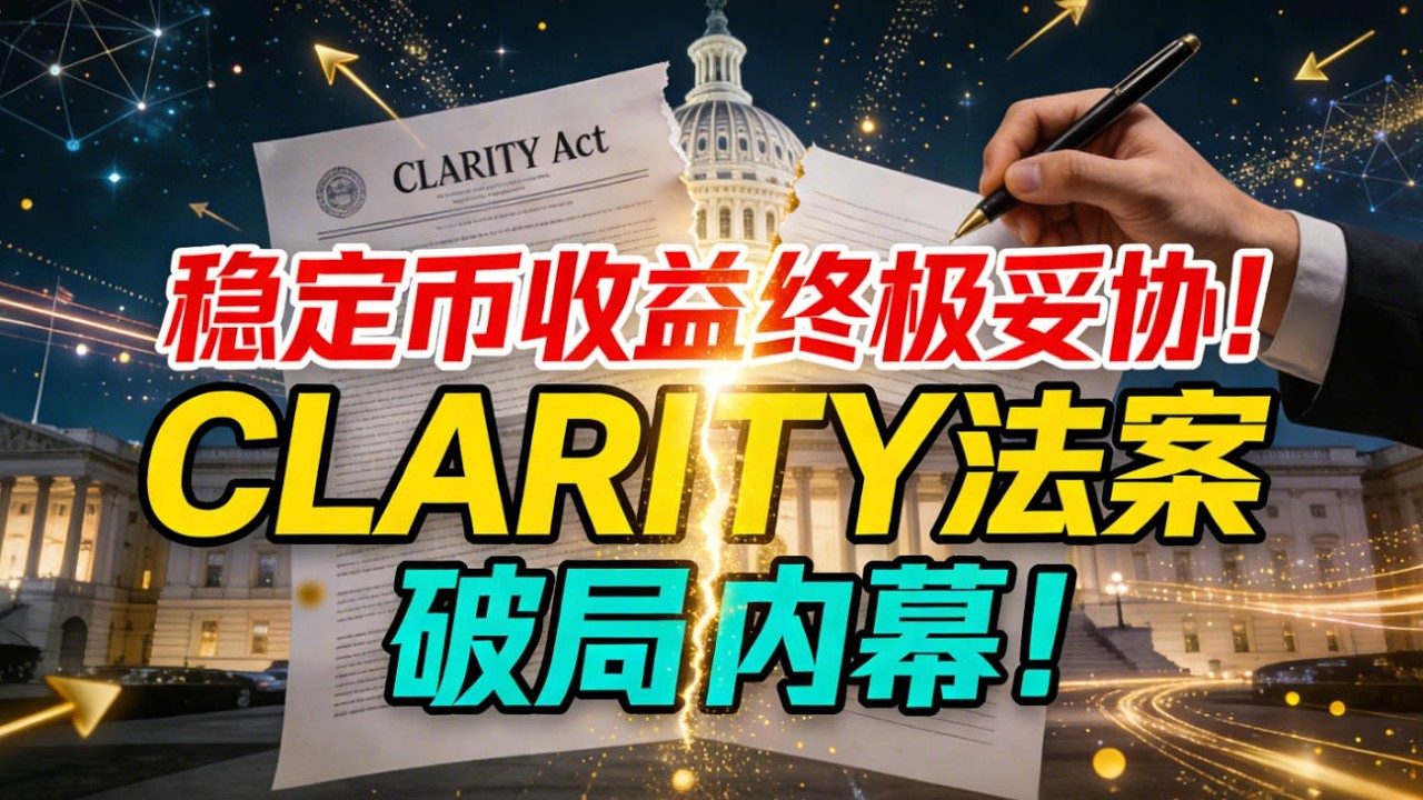 美国稳定币收益迎来“终极妥协”，银行存款要被抽走了？深度解析CLARITY法案破局内幕