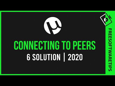 How to fix utorrent connecting to peers problem fix (6 Solution) | 2020/2021