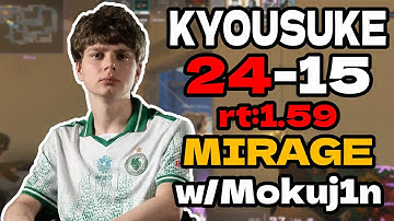 🔥kyousuke (24-15) rt:1.59 w/Mokuj1n l EU FACEIT RANKED (mirage) | #cs2 #pov