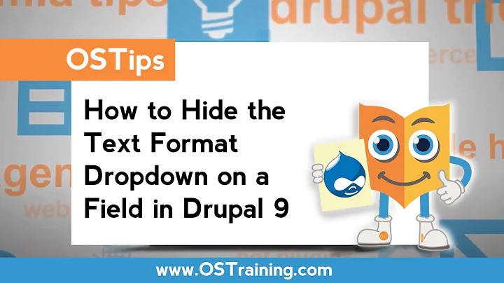 OSTips - How to Hide the Text Format Dropdown on a Field in Drupal 9