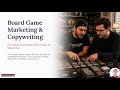 Board Game Marketing & Copywriting for Tabletop Creators | Riley James Copy