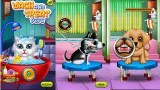 Wash and Treat Pets Kids Game ||Cartoon Gameplay Pkgaming 360 screenshot 5
