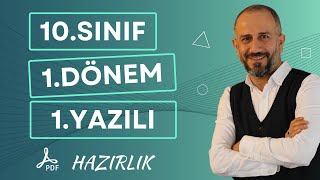 10Sınıf Matematik 1Dönem 1Yazılı Hazırlık Öğrenmegarantili