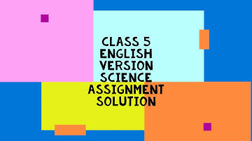 class 5 assignment (4th week) solution English version