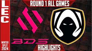 BDS vs TH Highlights ALL GAMES | LEC Winter 2024 Playoffs Upper Round 1  | Team BDS vs Team Heretics