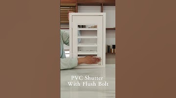 PVC Shutter With Flush Bolt