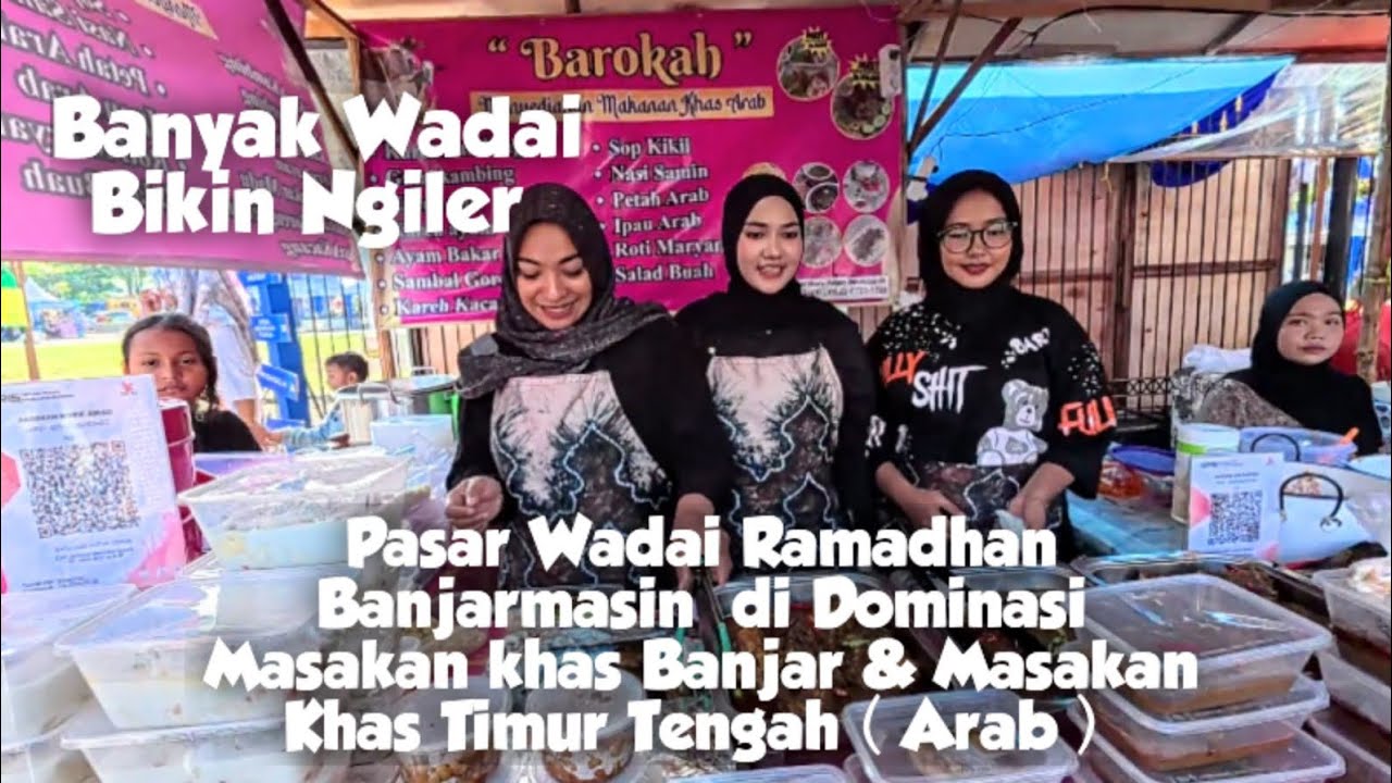 Pasar Wadai Ramadhan kota Banjarmasin di Penuhi Pengunjung