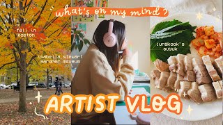 ARTIST VLOG ✿ 10 nyc trip, solo museum date, and what's on my mind