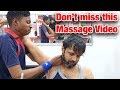 THE BEST Head & Face Massage I ever had with neck & ear cracking by Vikram Part 01 | #IndianMassage