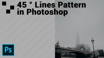 Create a 45 ° Line Pattern in Photoshop  - Tutorial Photoshop CC 2020