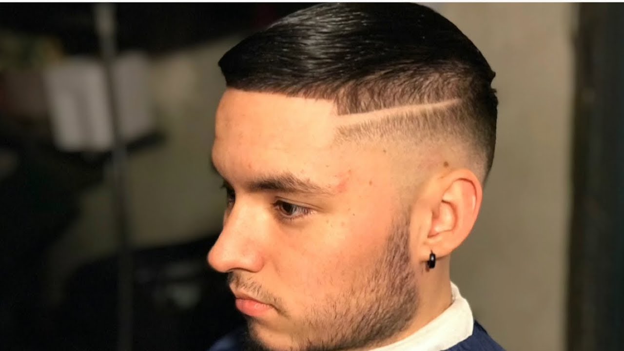 Haircut Mid Drop Fade With Part