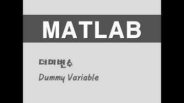 매트랩을 활용한 기초통계 -  (47) 더미변수(Dummy Variable)