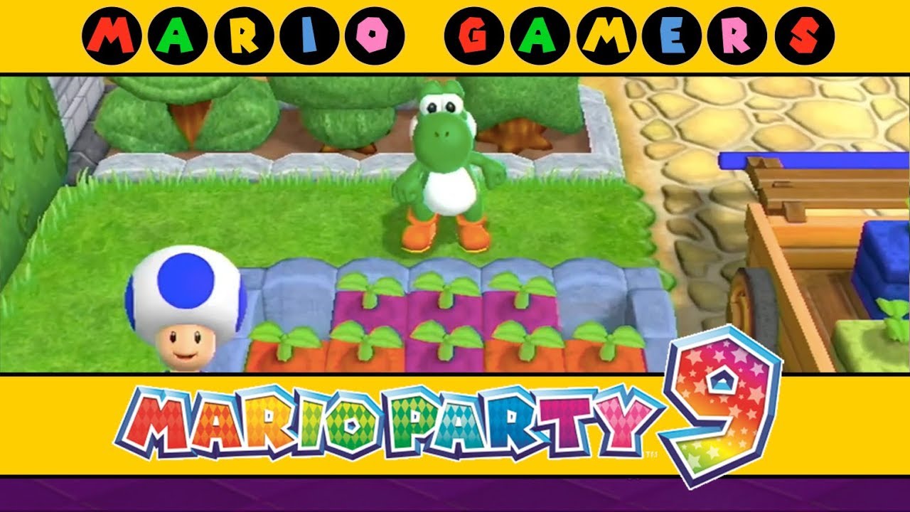 Mario Party 9 - Garden Battle (Yoshi vs Toad)