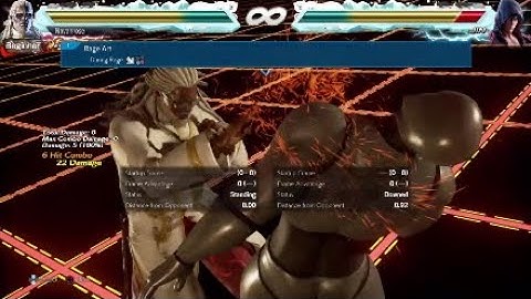 Tekken 7 Season 3 Leroy Movelist Showcase with frame data display