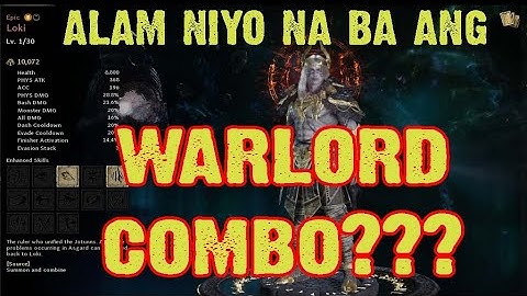 Legend of Ymir - Skill combo for WARLORD BASH DAMAGE