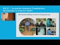 WS 07 – Innovative Academic Cooperations: Partnerships to Improve Health