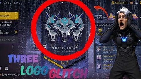 THREE GUILD LOGO GLTICH 100% WORKING #freefire #freefiremax 