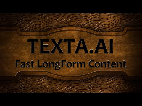 Texta Long Form AI Content Generator - YouTube