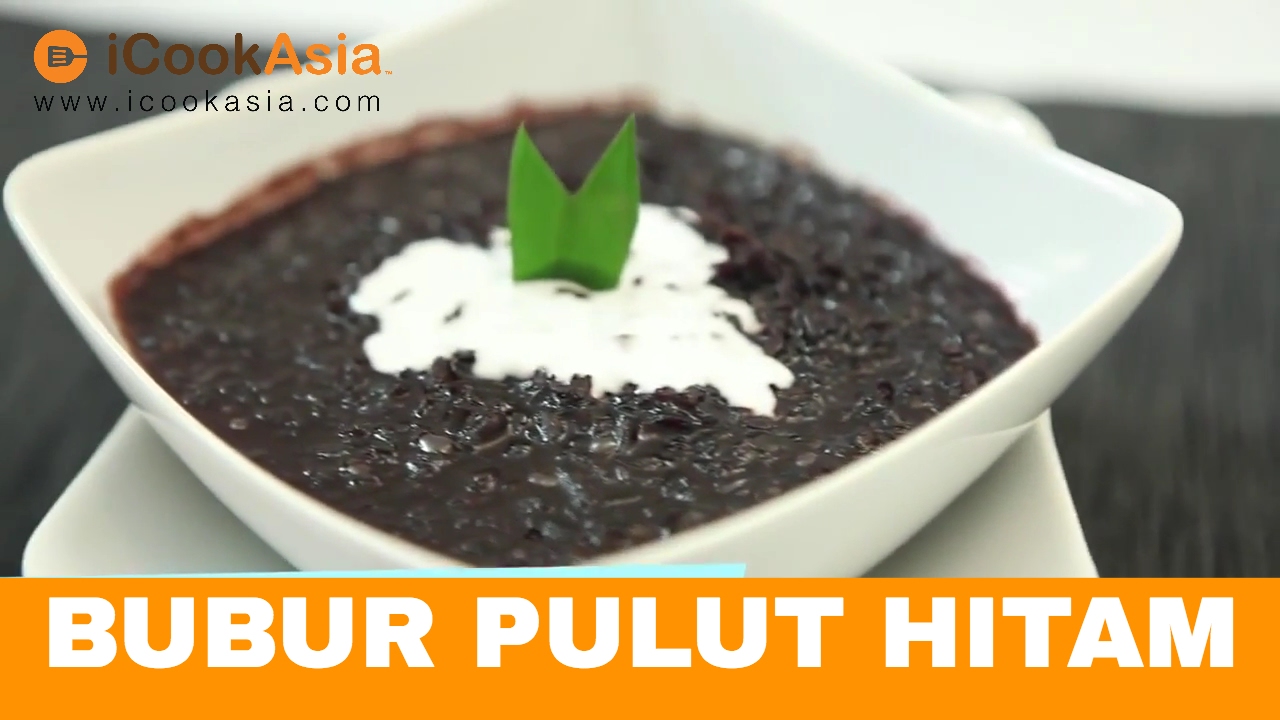 Cara masak bubur pulut hitam