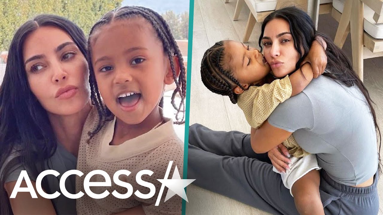 Kim Kardashian & 5-Year-Old Son Saint Have A Cuddle Fest