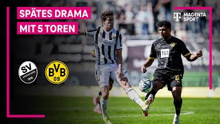 SV Sandhausen - Borussia Dortmund II, Highlights mit Live-Kommentar | 3. Liga | MAGENTA SPORT