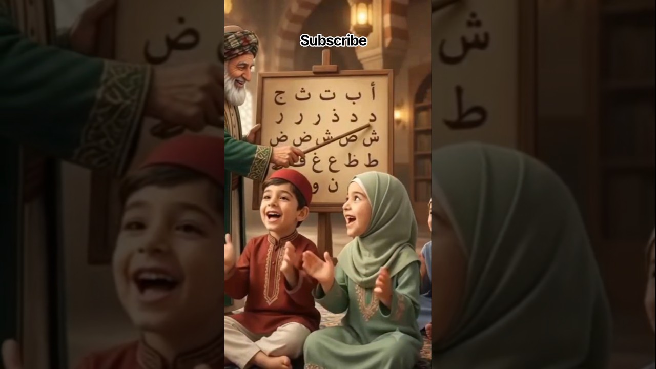 💚Alif Baa Taa Saa ✨Beautiful Arabic Alphabet for Kids | Cute & Islamic Learning #Shorts #IslamicKids