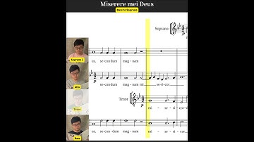 Thumbnail of Miserere mei Deus (Bass to Soprano) | 求主垂怜|   A Capella Hymn  #acapella #choir #基督教 #赞美诗 #圣诗 #hymn