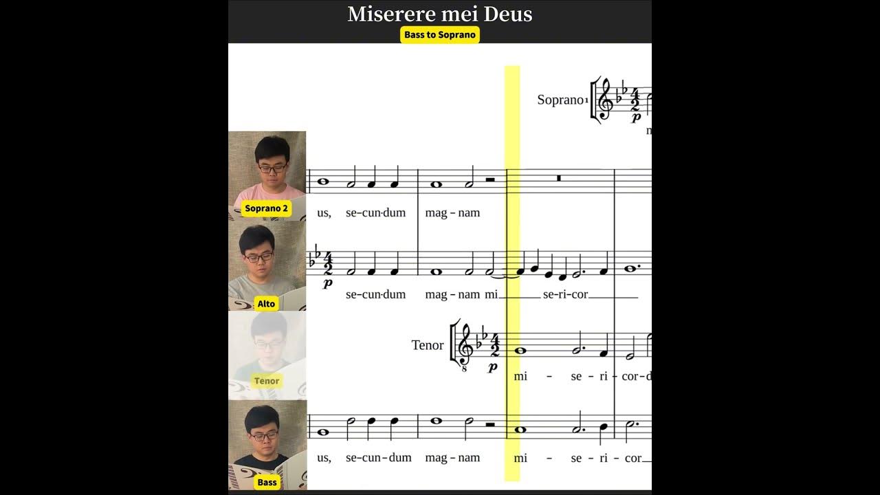 Miserere mei Deus (Bass to Soprano) | 求主垂怜| A Capella Hymn #acapella #choir #基督教 #赞美诗 #圣诗 #hymn Miserere mei Deus (Bass to Soprano) | 求主垂怜| A Capella Hymn #acapella #choir #基督教 #赞美诗 #圣诗 #hymn