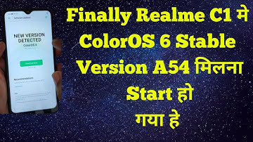 ColorOS 6 Stable Version Rolling Out Start For Realme C1|Realme C1 ColorOS 6 Stable Update Download
