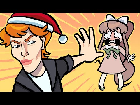 Monika and I put a doll in Christmas 👶🔞 feat. @Laprozoh | DDLC Mod - Christmas Time
