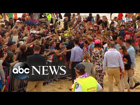 Prince Harry and Meghan Markle visit Bondi Beach