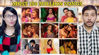 Couple Reaction on Alia Bhatt Vs Kiara Advani Vs Kriti Sanon Most 100 Million Songs | Top View Songs