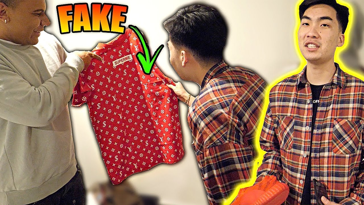 civile Søg Eastern FAKE $10000 SUPREME LOUIS VUITTON PRANK ON CLOUT GANG!! (RICEGUM GETS MAD)  - YouTube
