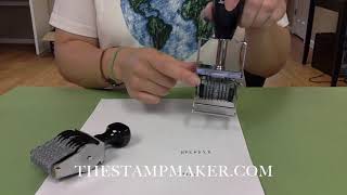 How to Use a Band Stamp: Adjustable Alpha Numeric Bands