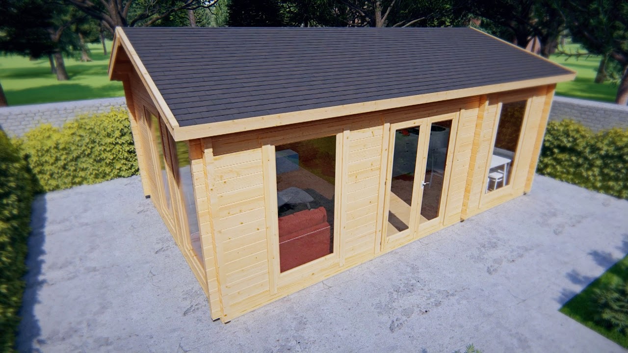 Wooden Lodge with Bathroom Sweden A