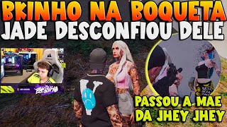 BKINHO NA BOQUETA 🔥 JADE DESCONFIOU DELE E ELE TEVE QUE PASSAR A MÃE DA JHEY JHEY 👀😱 #bkinho