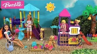 Elif Barbie'ye  oyun kuruyor! Barbie ve Chelsea bebek videosu! Kız evcilik videosu! Barbie oyunları