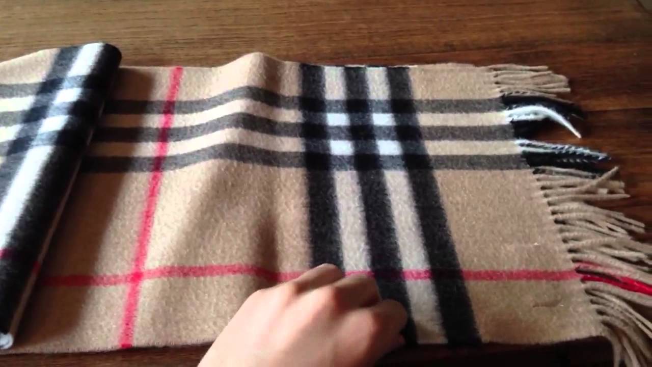 how to tell authentic burberry scarf