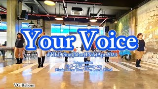 Your Voice Linedance ||  Choreographed by d'ULD  Star Jabar(INA) Apr 2024|| Intermediate