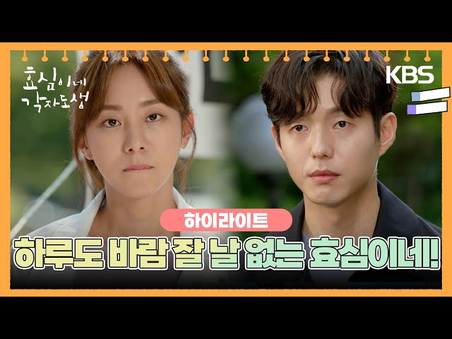 [하이라이트] 하루도 바람 잘 날 없는 효심이네! [효심이네 각자도생] | KBS 방송
