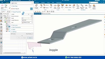 How to create joggle in flange? - Nx Sheetmetal #10